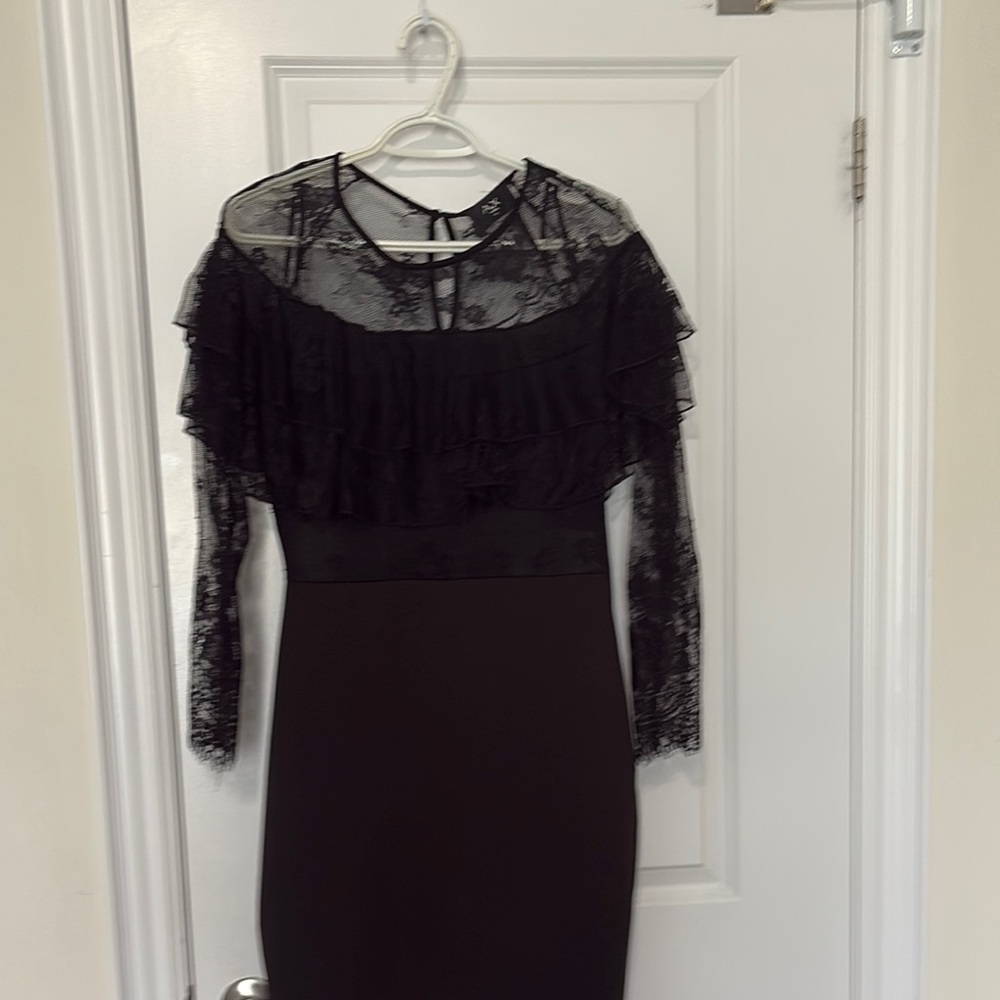 Elegant Black Lace Dress